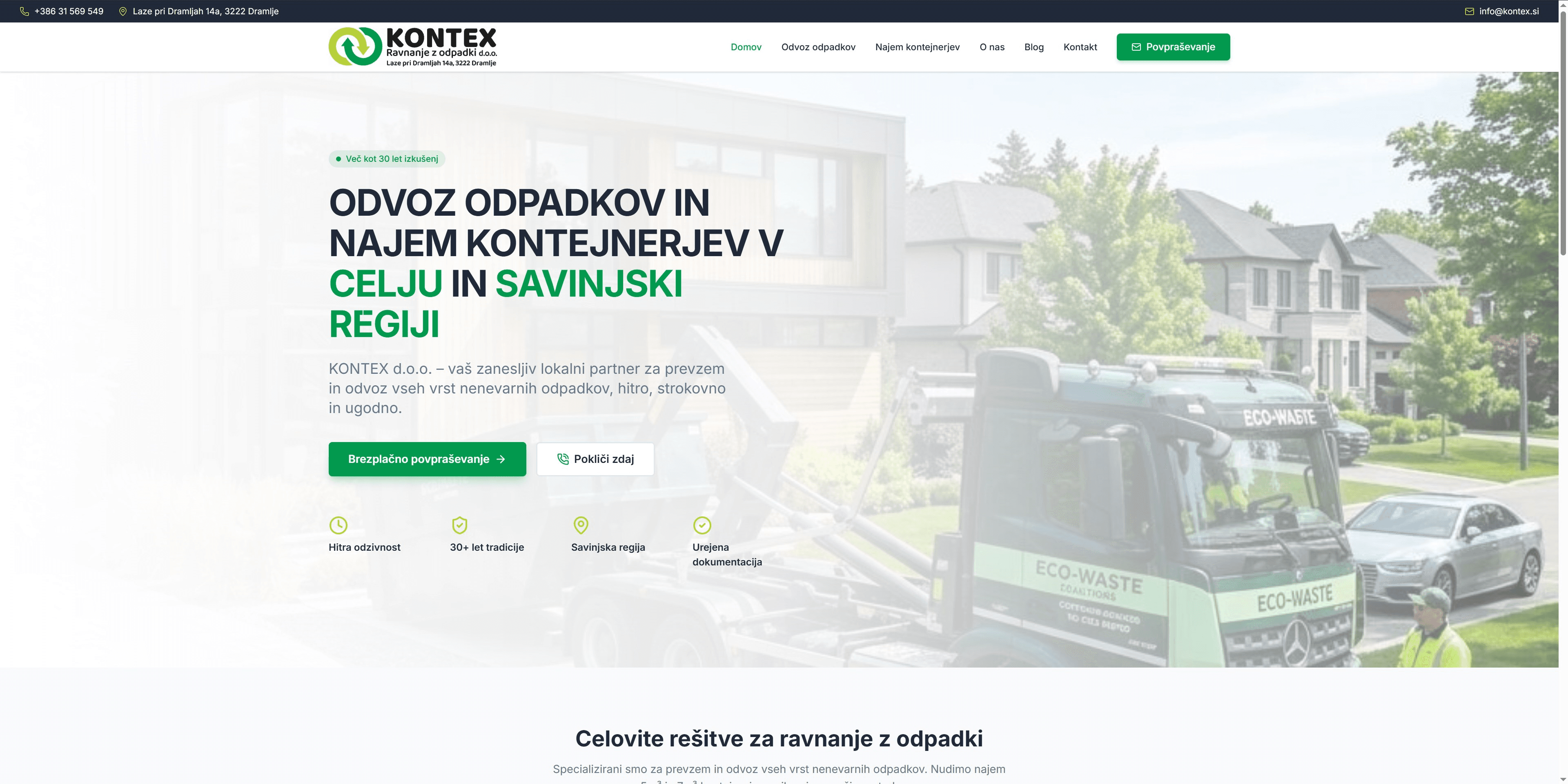 Naslovna stran KONTEX d.o.o.