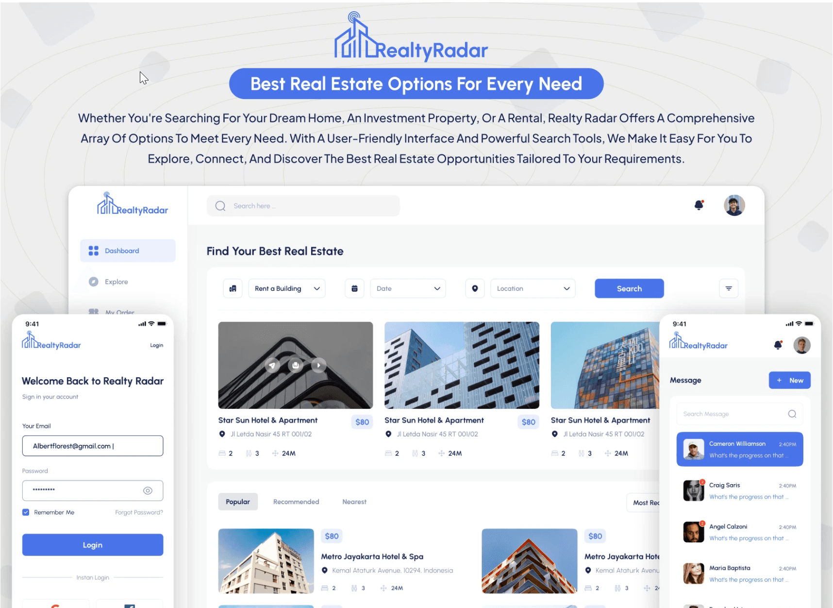 RealtyRadar — platforma za nepremičnine